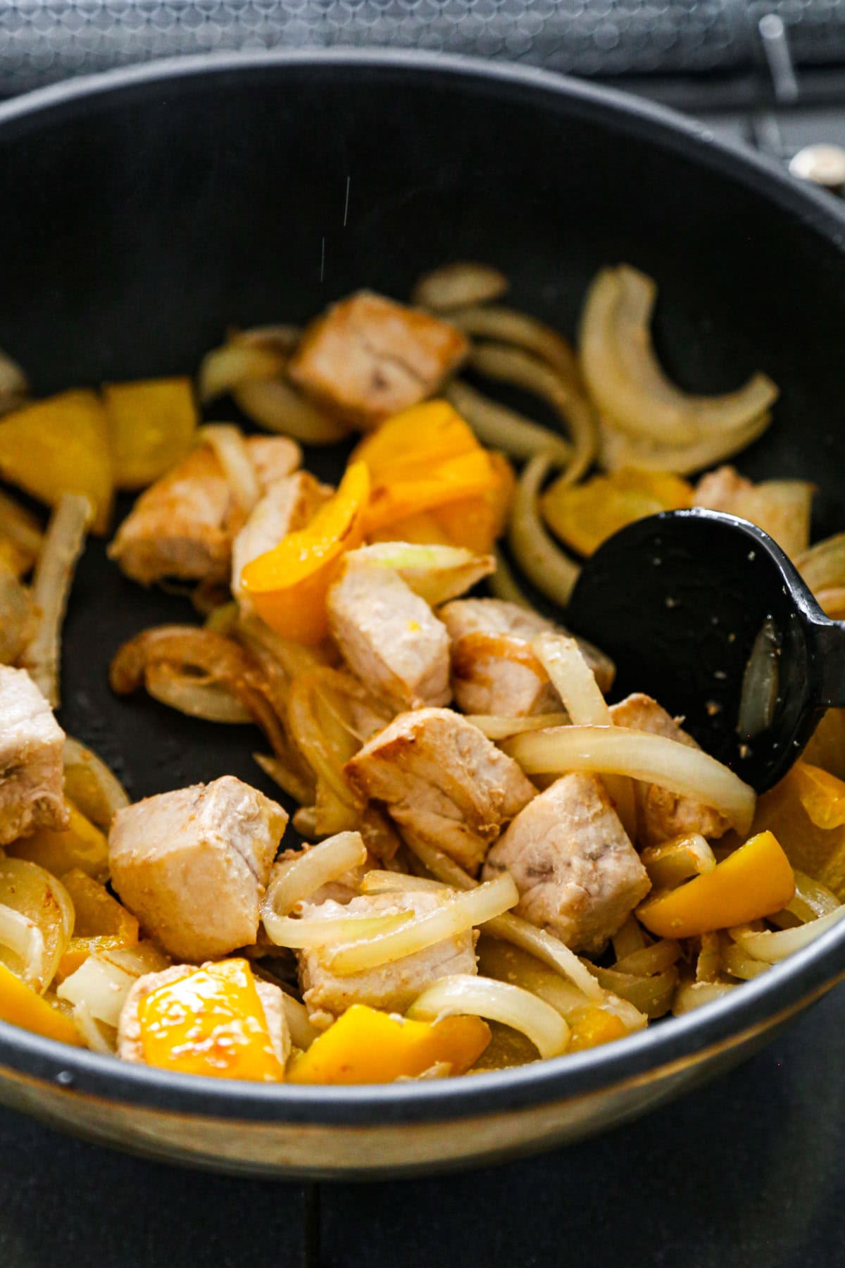 Fish pineapple stir fry