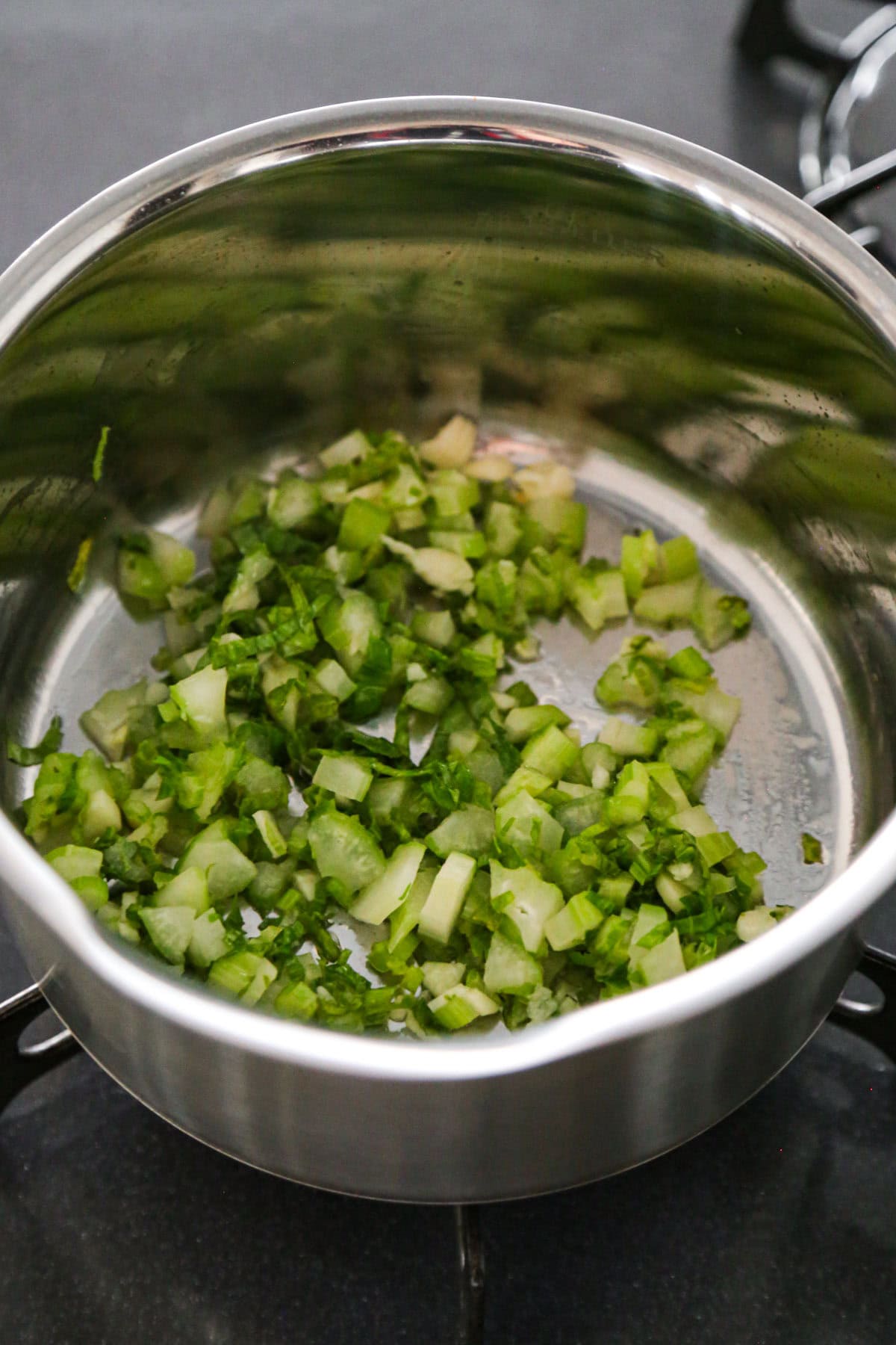 chopped celery