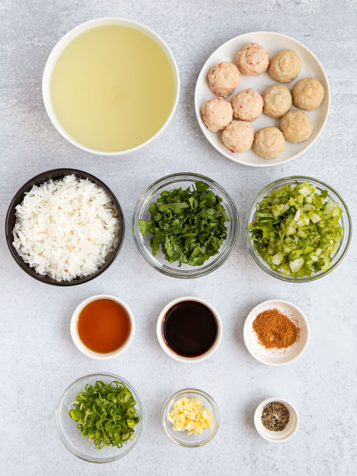 ingredients for Thai soup