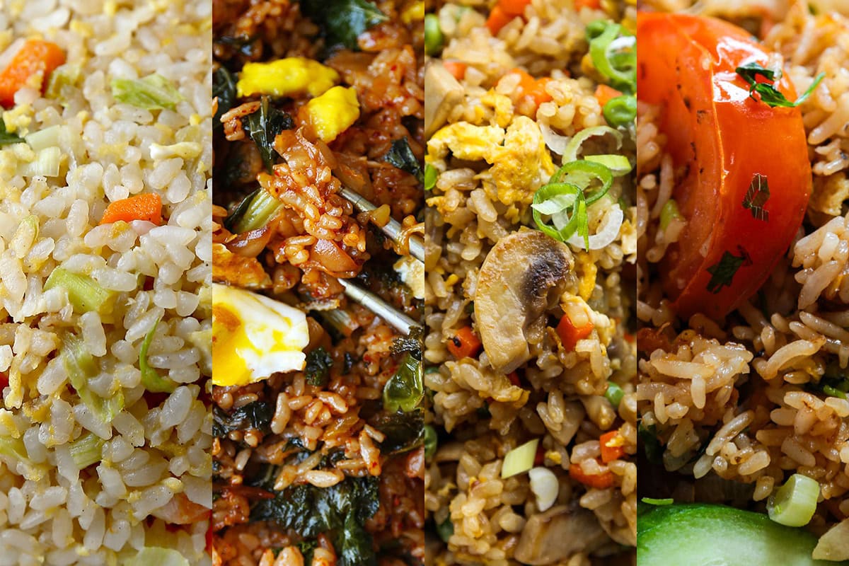 different types of fried rice