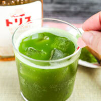 Matcha Whiskey Highball